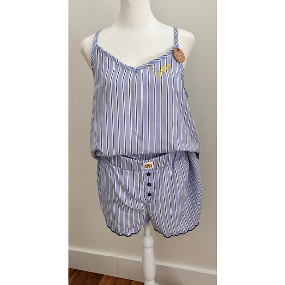 RAE DUNN. Other - Women's RAE DUNN. Blue & White Striped Pajama Set M